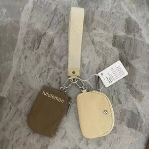 Brand new with tags Lululemon dual pouch keychain